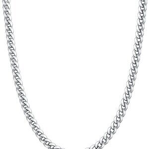 Elegant 18K Gold Plated Chain for Men - Durable Cuban Link Necklace 18-26 Inch